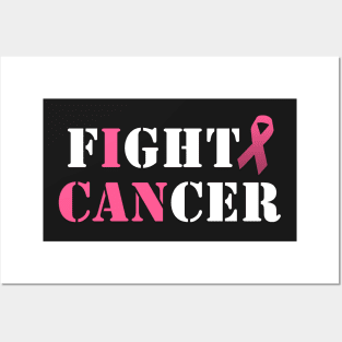 Fight Breast cancer design Posters and Art